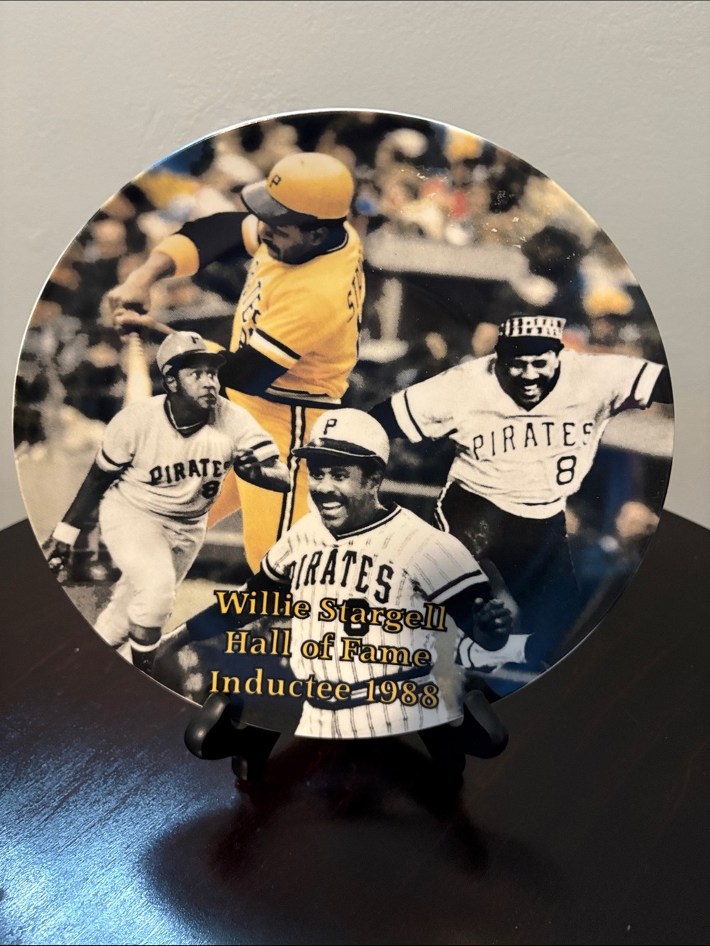 Willie Stargell Pirates Hall of Fame Collector Wall Plaque - Yellow/Black